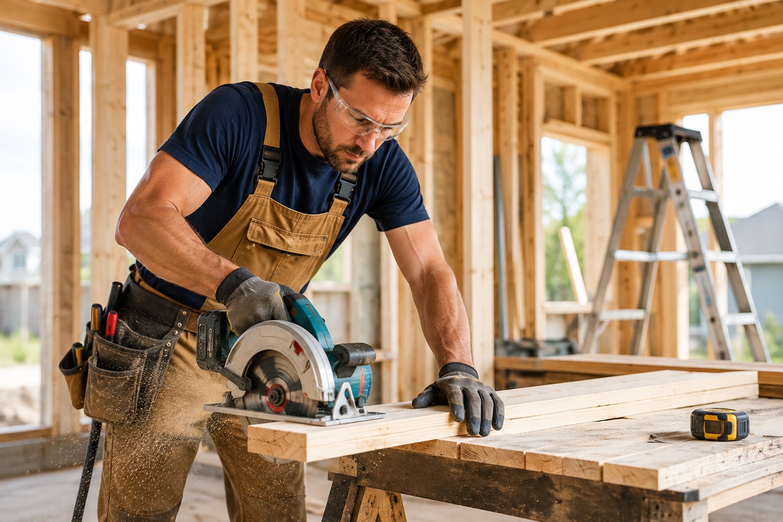 Service provider carrying out construction and handyman work