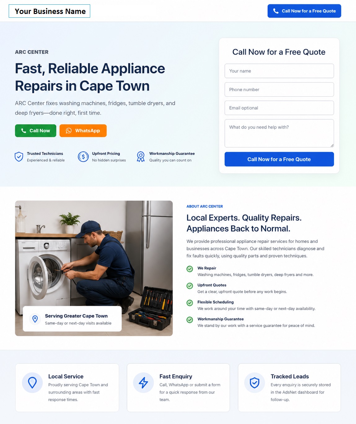 Landing Page Template